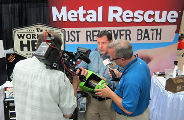 dave being interviewed