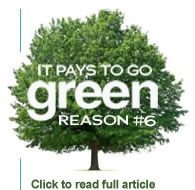 it pays to go green