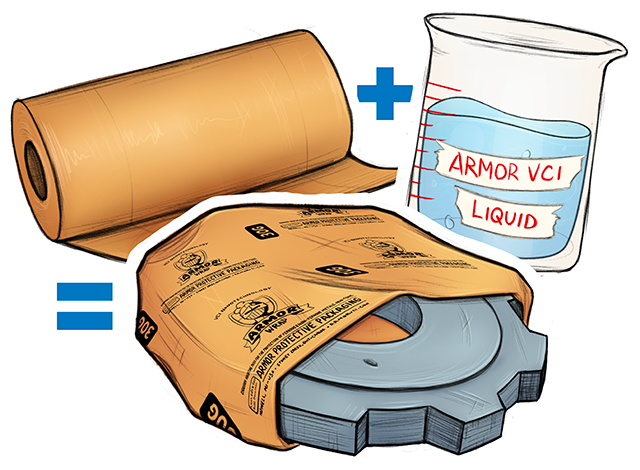 vci paper wrapped around gear