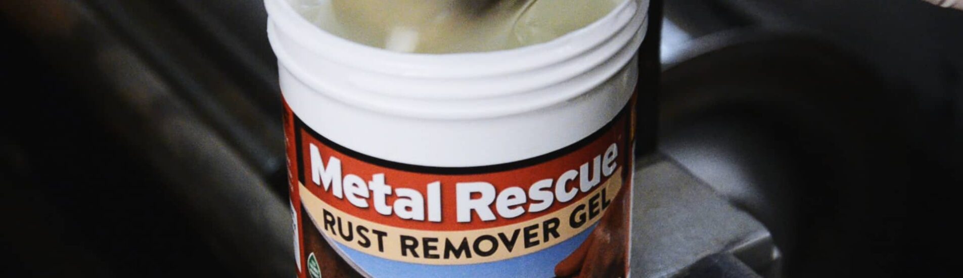 Brushed dipped into Metal Rescue Rust Remover GEL