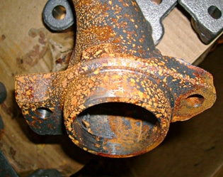 Rusted part